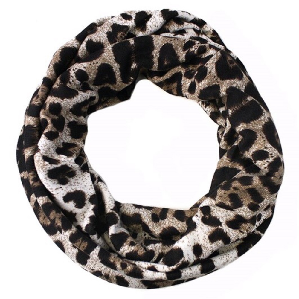 Brown Leopard Infinity Scarf - Picture 4 of 8